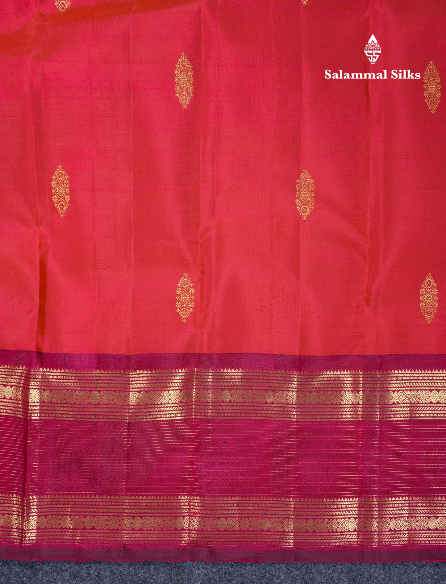 Beautiful Dark Maroon Pure Kanjivaram Silk Saree With Contrast Dark Brown Traditional Border