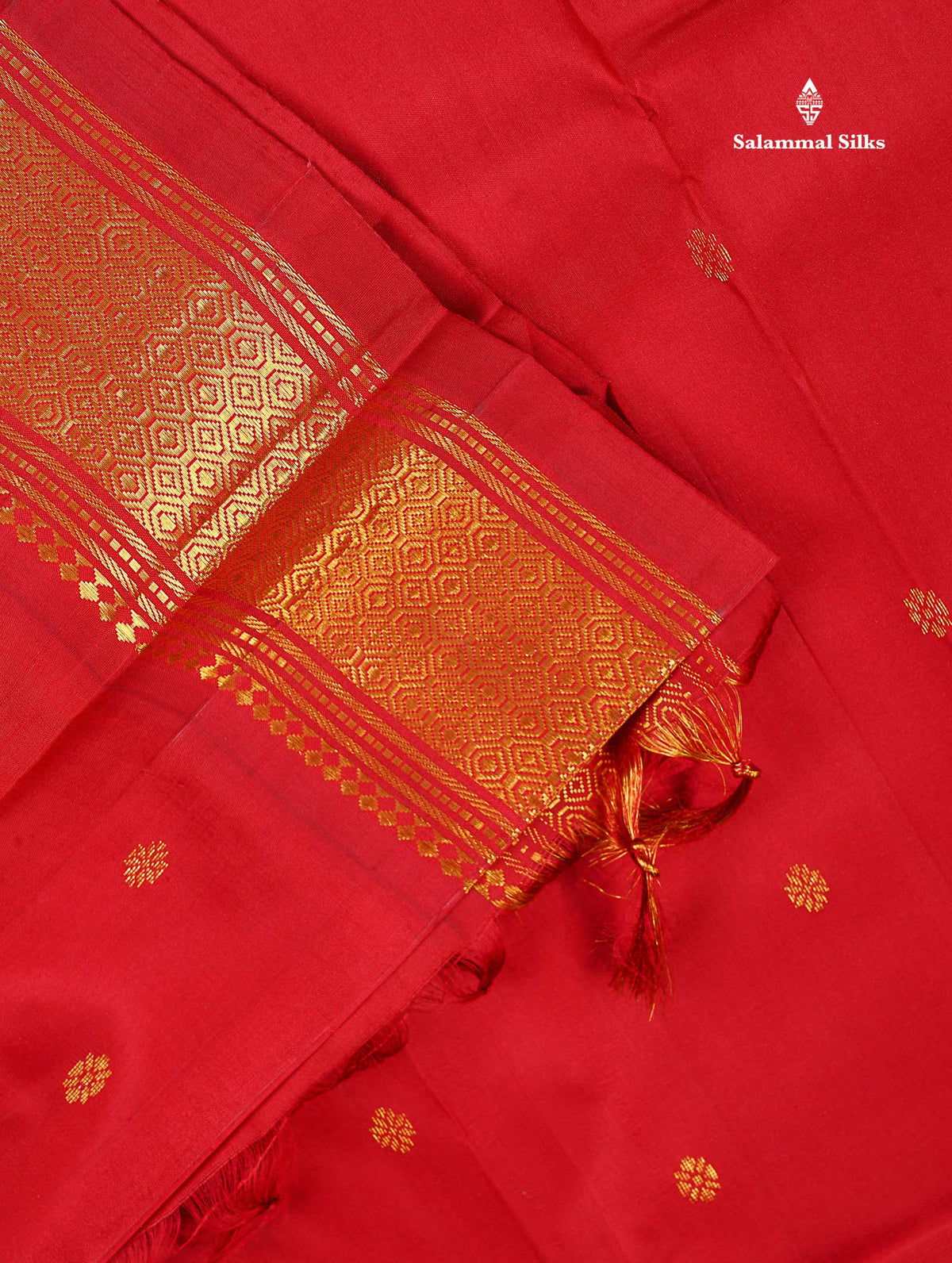 One Side Border Pure Silk Saree - Redish Maroon Colour Body Zari Butta With Traditional Border
