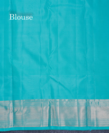 Beautiful Dark Peach Bridal Pure Kanjivaram Silk Saree With Contrast Rexona Traditional Evening Morning Border