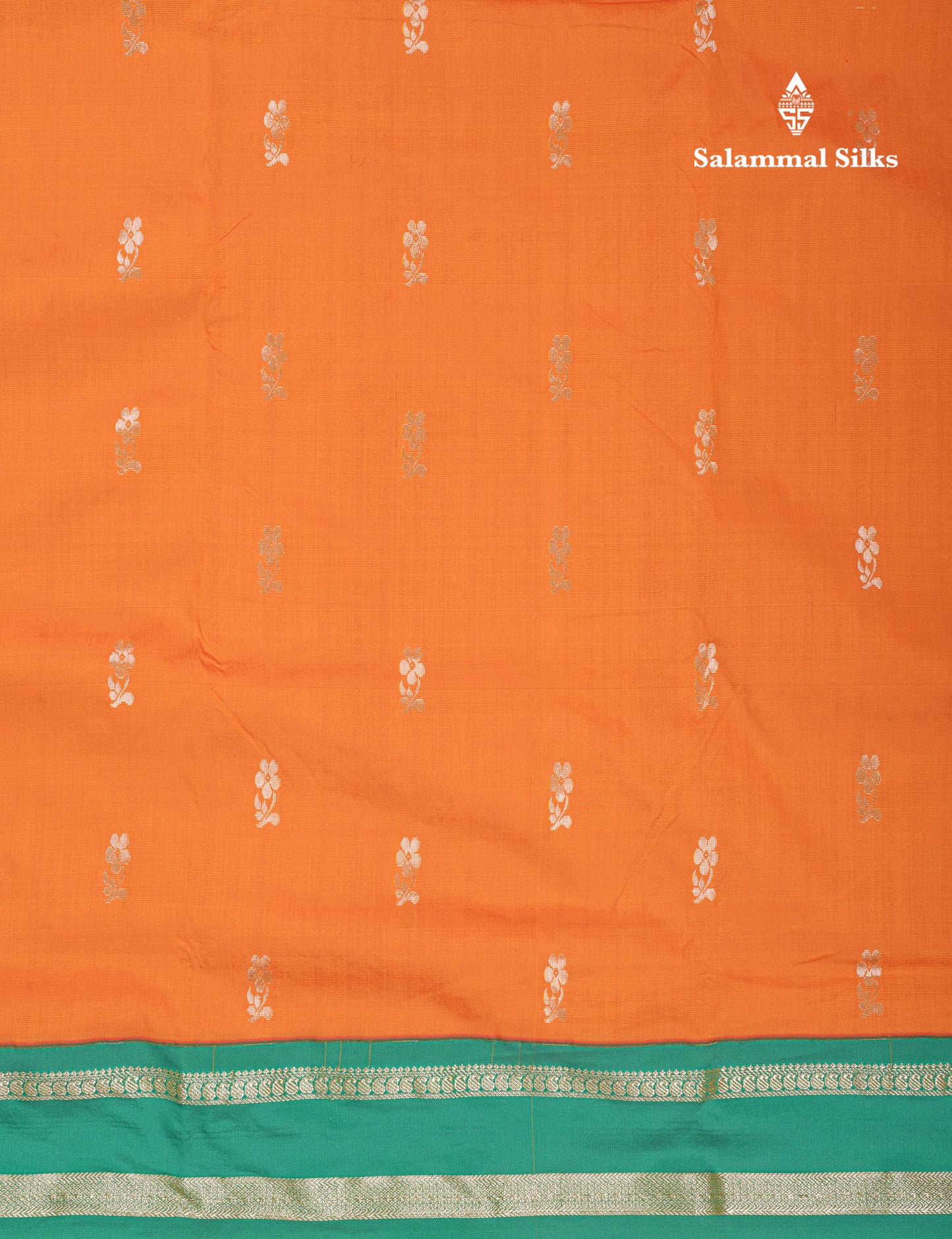 9.5 Yards Semi Silk Saree Mango Yellow with Contrast Green Border