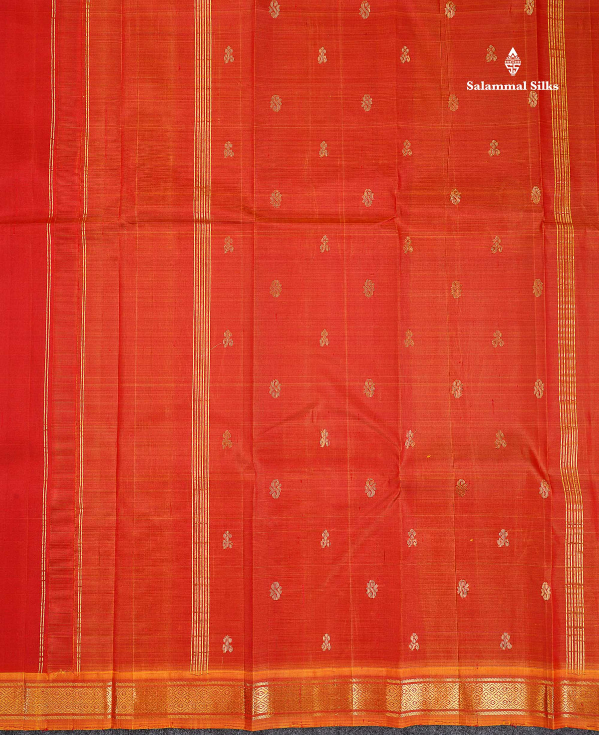One Side Border Pure Silk Saree - Maroon Colour Body Small Zari Butta With Contrast Mustard Yellow Small Border