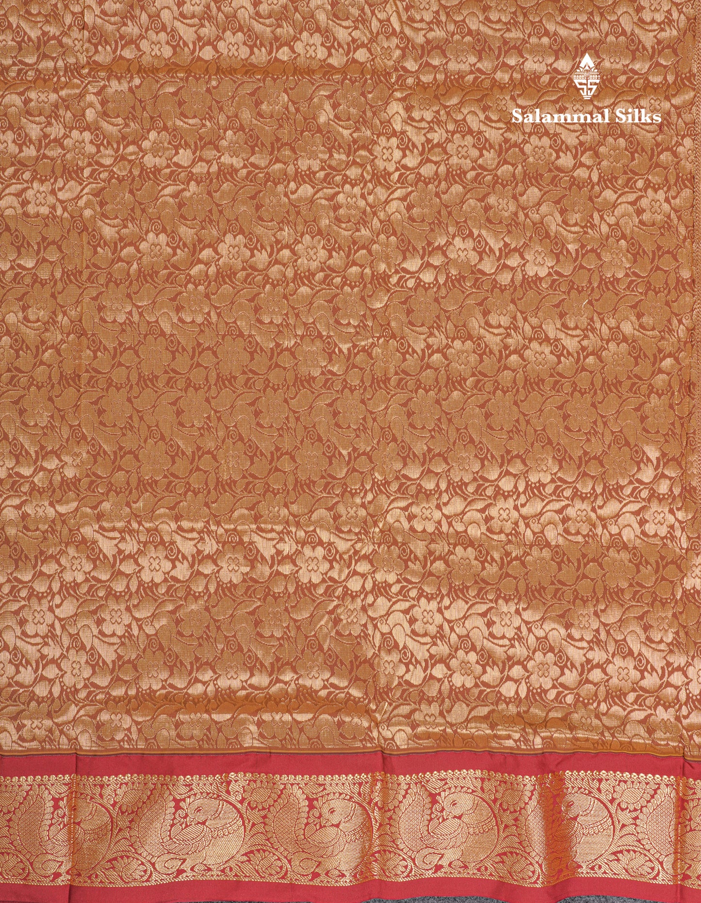 9 Yards Semi Silk Saree Light Green With Contrast Maroon Border