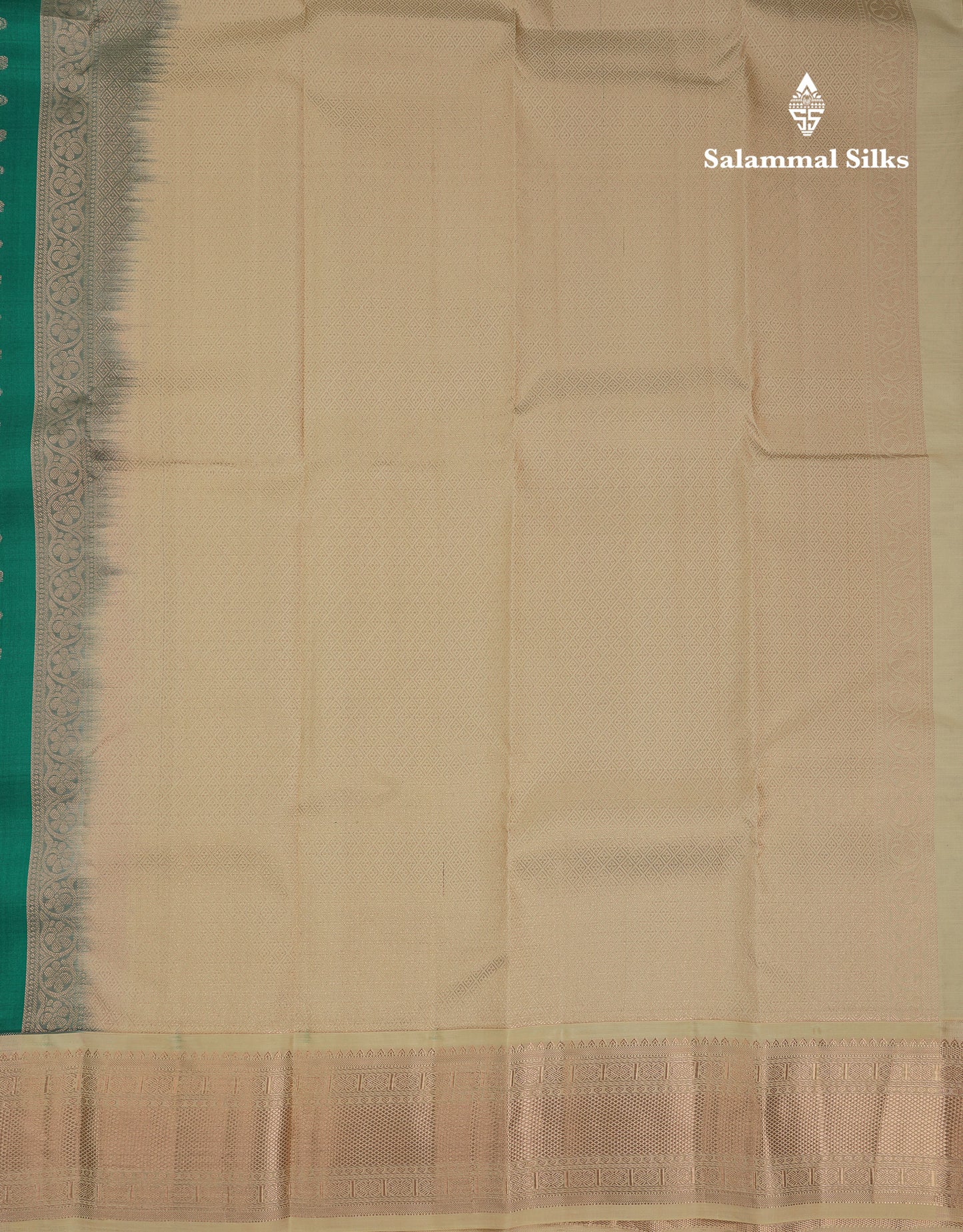Beautiful Dark Maroon Chakaram  & Peacock Butta Pure Kanjivaram Silk Saree With Contrast Sandal Traditional Border