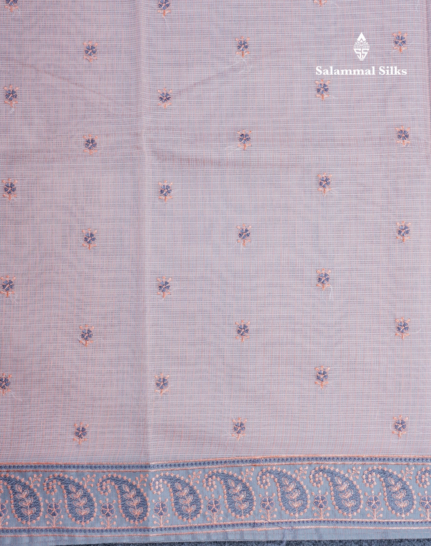 Baby Pink Beautiful Fancy Saree With Grey Border