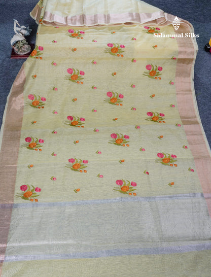 Baby Pink Fancy Saree With Blouse