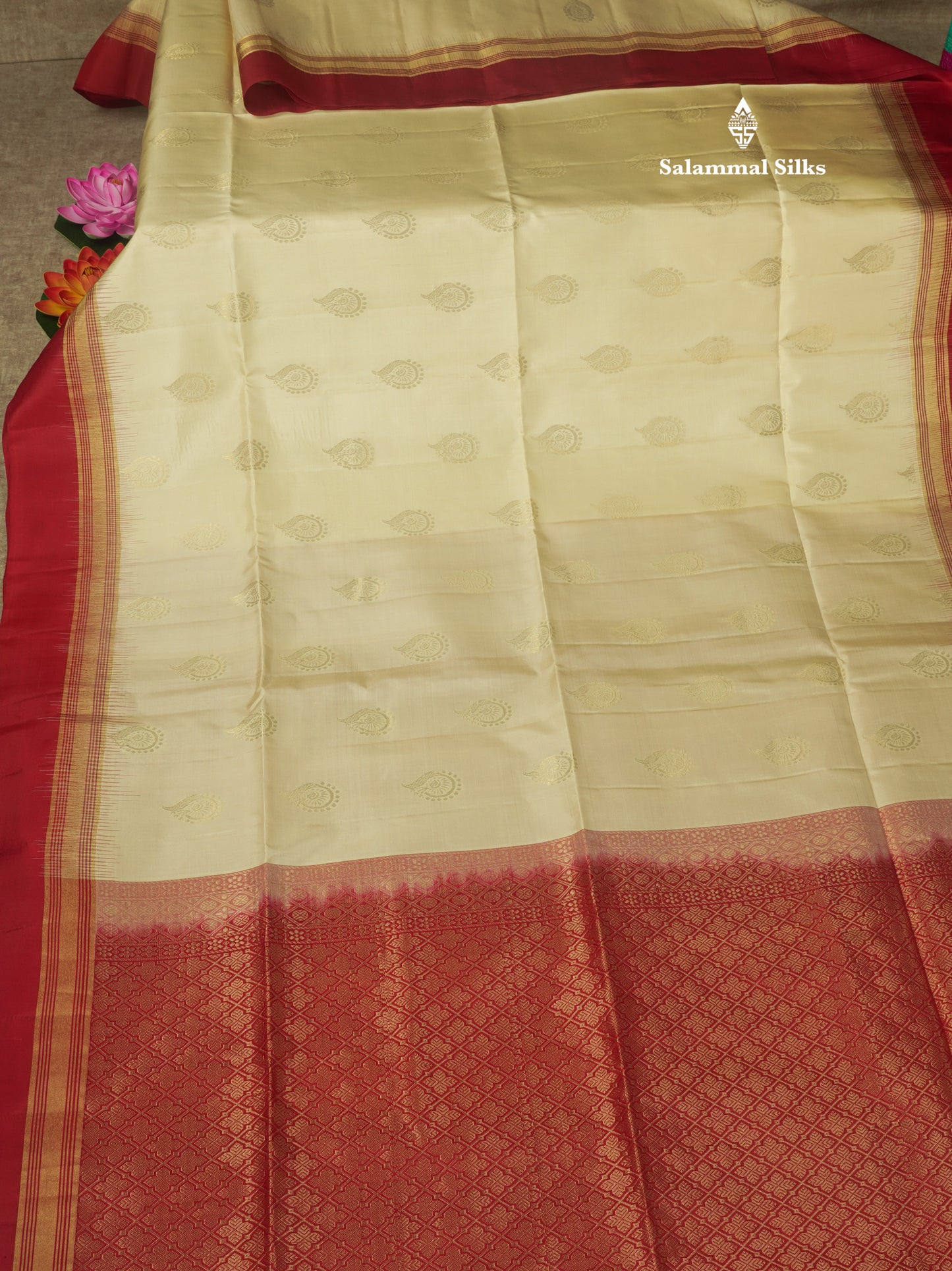 Beautiful Sea Green Pure Kanjivaram Soft Silk Saree With Contrast Maroon Border