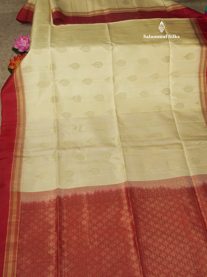 Beautiful Sea Green Pure Kanjivaram Soft Silk Saree With Contrast Maroon Border