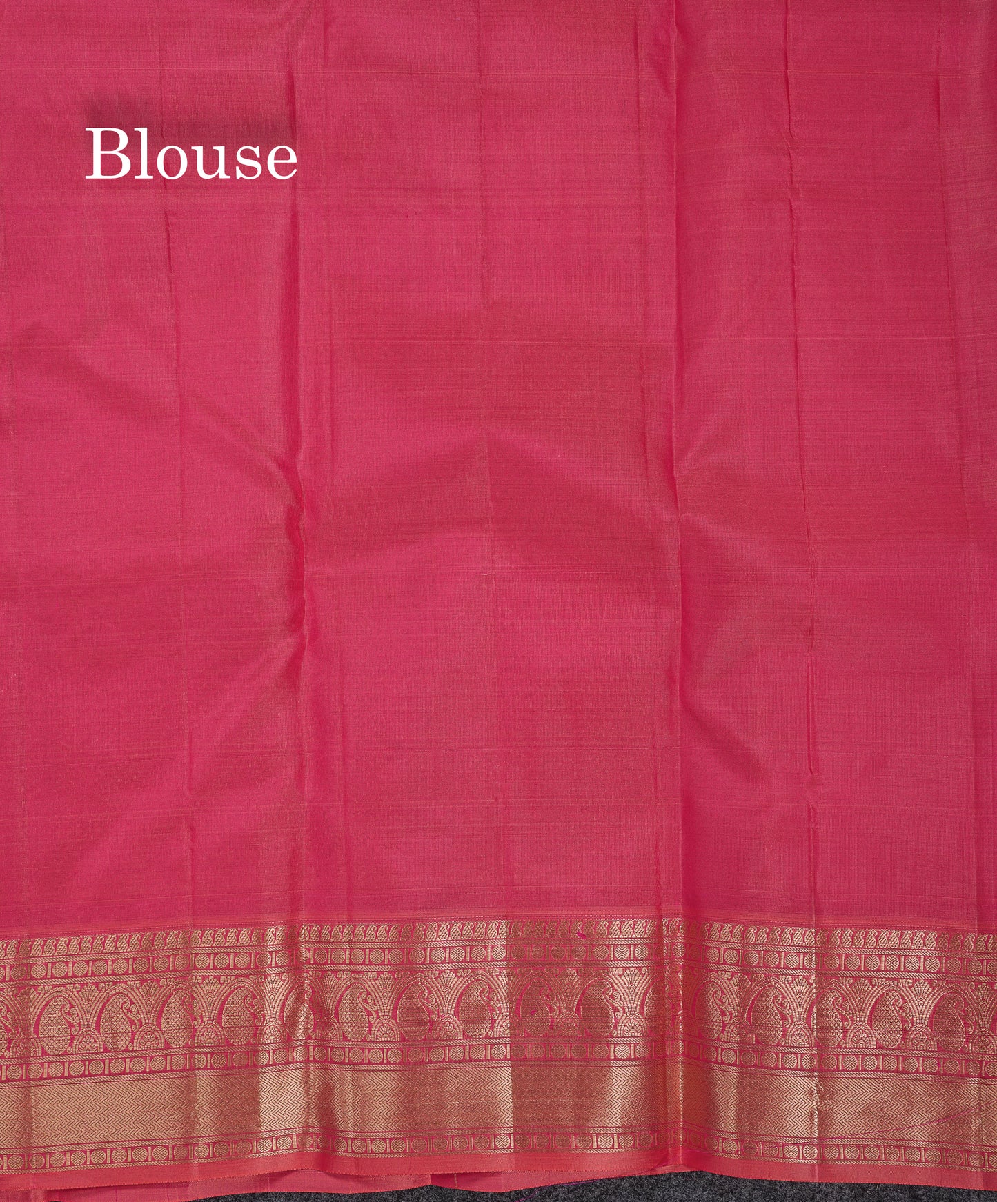 Beautiful Dual Tone Pink Pure Kanjivaram Silk Saree With Traditional Border