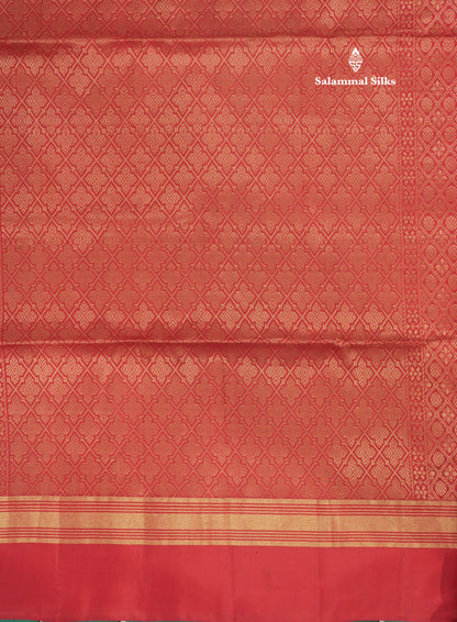 Beautiful Sea Green Pure Kanjivaram Soft Silk Saree With Contrast Maroon Border