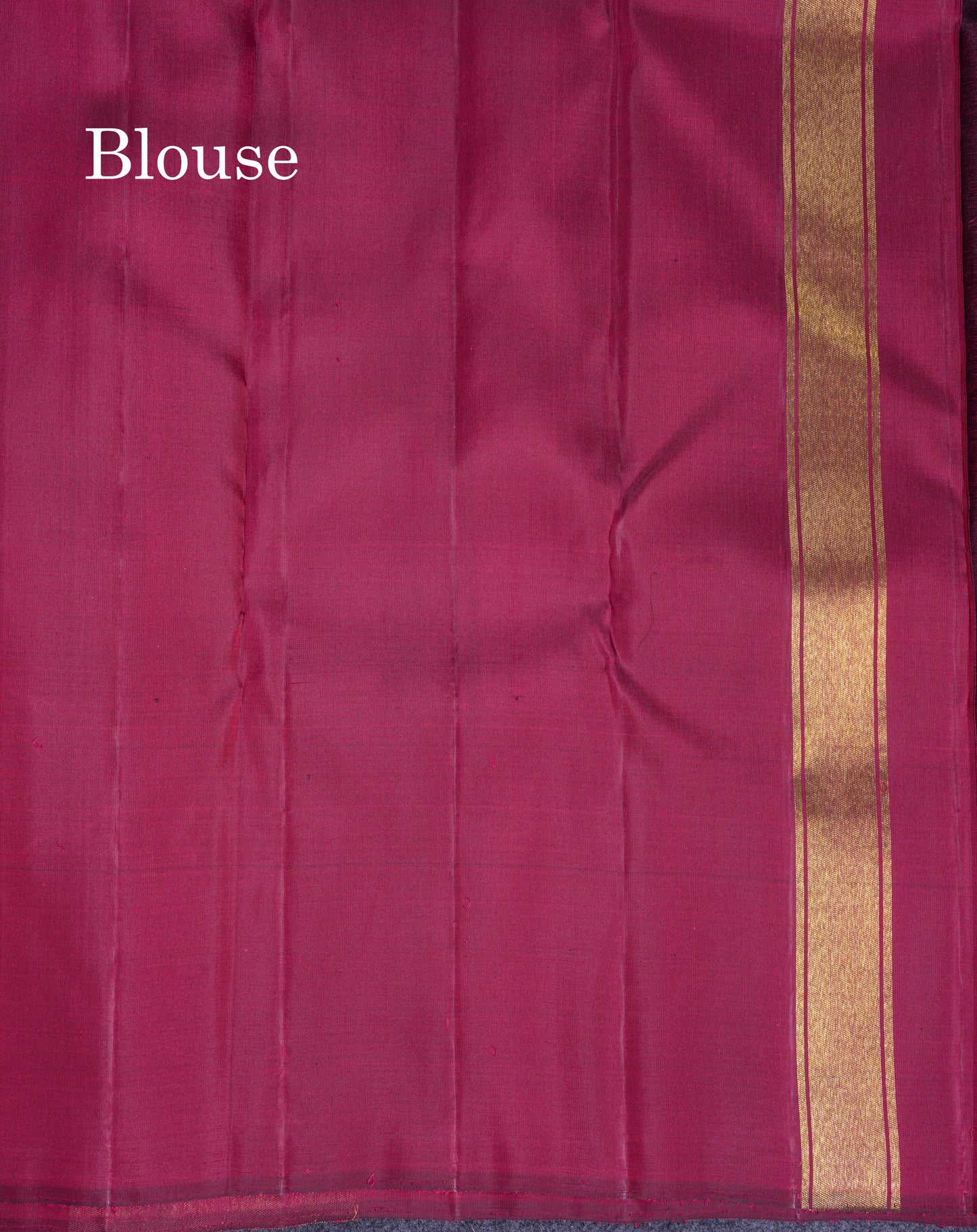 Beautiful Dark Maroon Pure Kanjivaram Silk Saree With 8 Kol Temple Border
