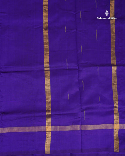 Pallu Of Orange Semi Silk Cotton Saree