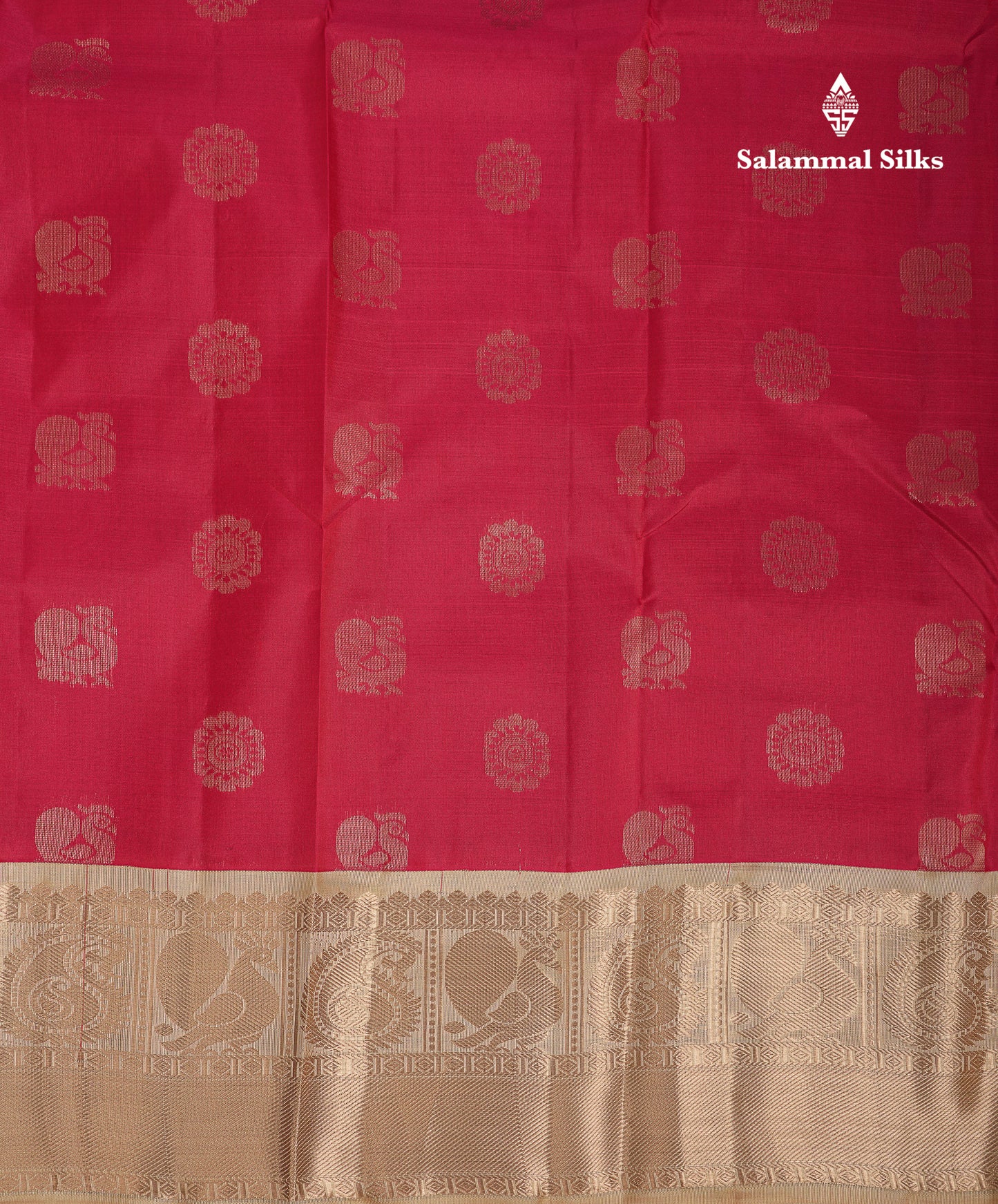 Beautiful Dual Tone Redish Pink Pure Kanjivaram Silk Saree With Contrast Sandal Traditional Evening Morning Border