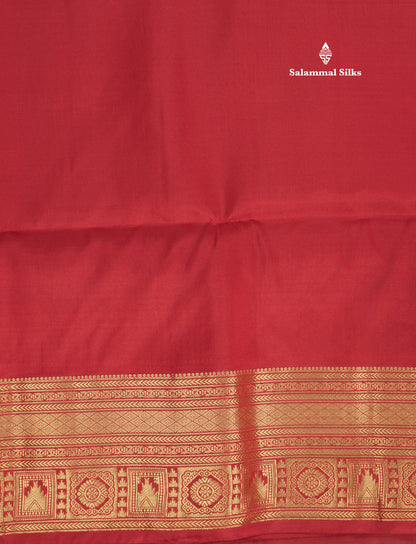 Beautiful Green Pure Kanjivaram Soft Silk Saree With Contrast Maroon Traditional Border