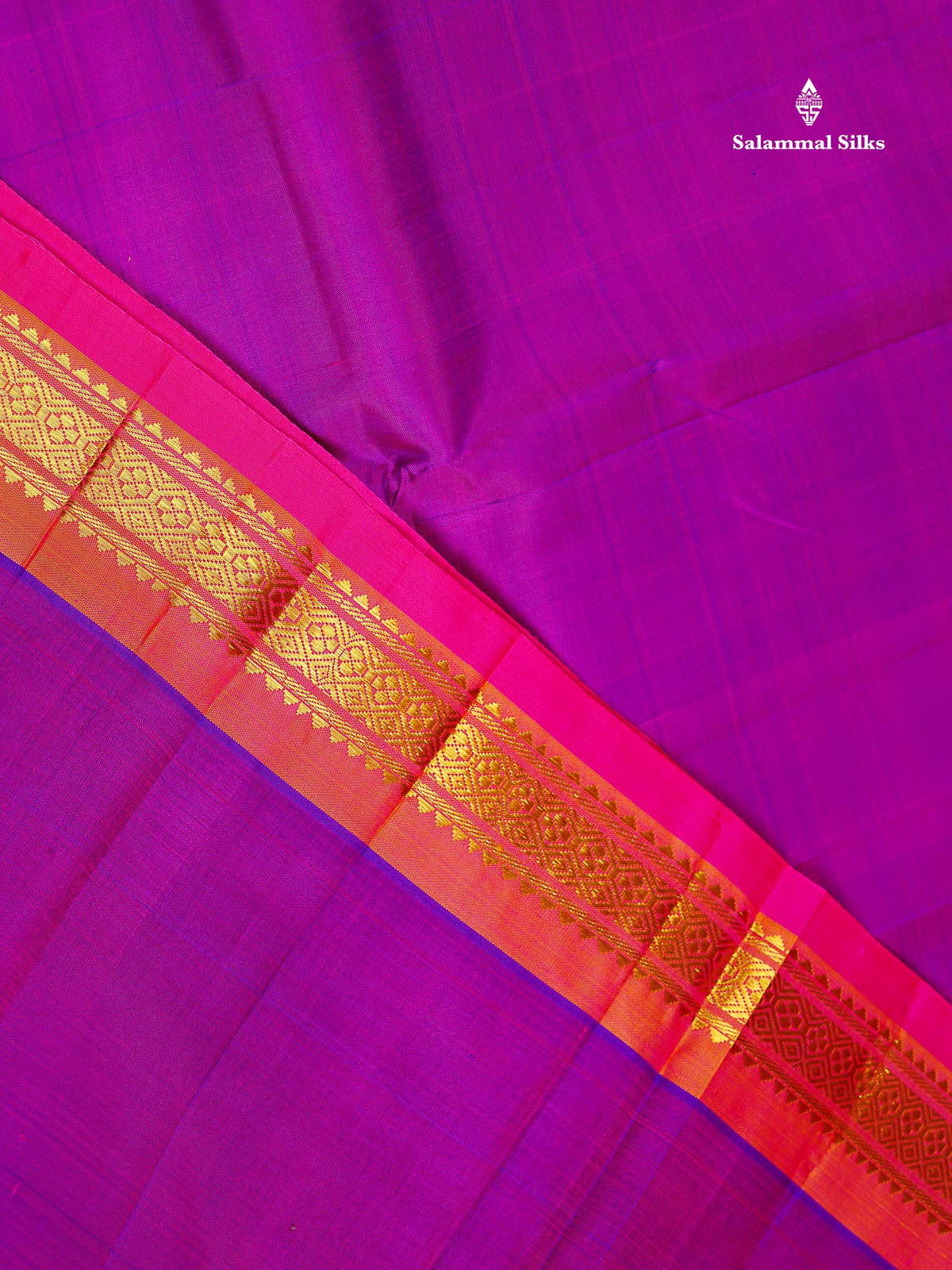 One Side Border Pure Silk Saree - Vadamalli Colour Plain Body With Traditional Border