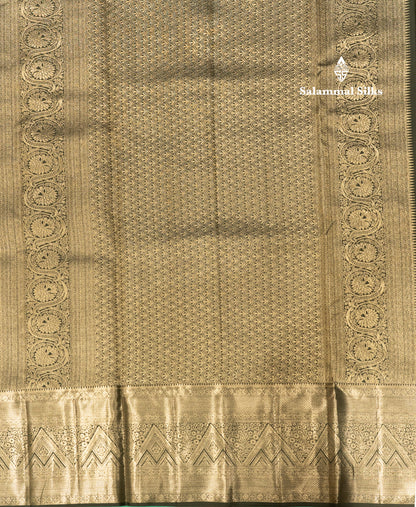 Dark Elephant Grey Colour Pure Kanjivaram Fancy Silk Saree with Silver Zari Border