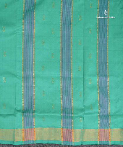 Pallu Of Purple Semi Silk Cotton Saree 