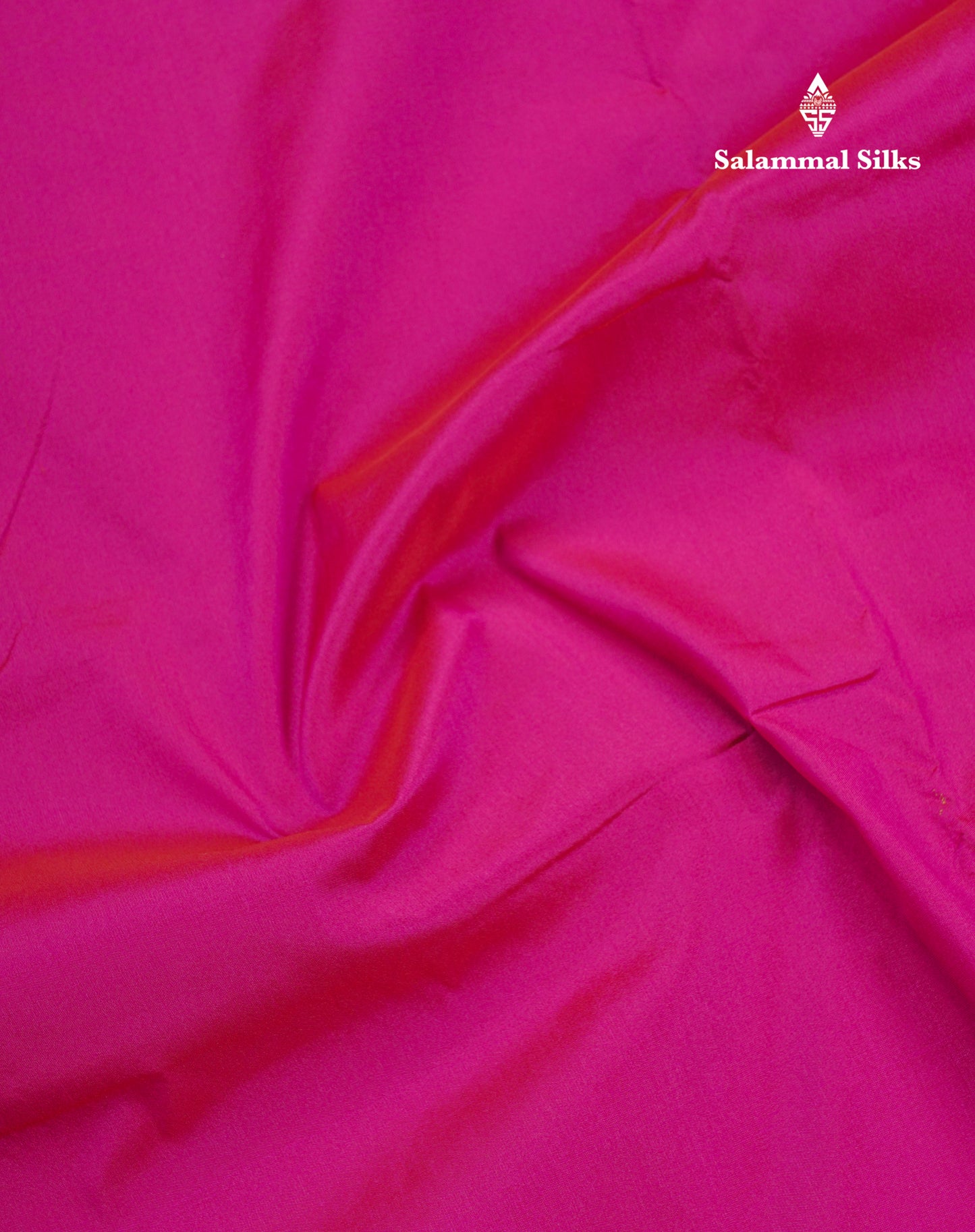 9 Yards Semi Silk Saree Magenta with Contrast Violet Border