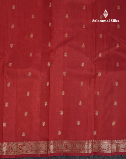 Beautiful Maroon Pure Kanjivaram Silk Saree With Traditional Small Border