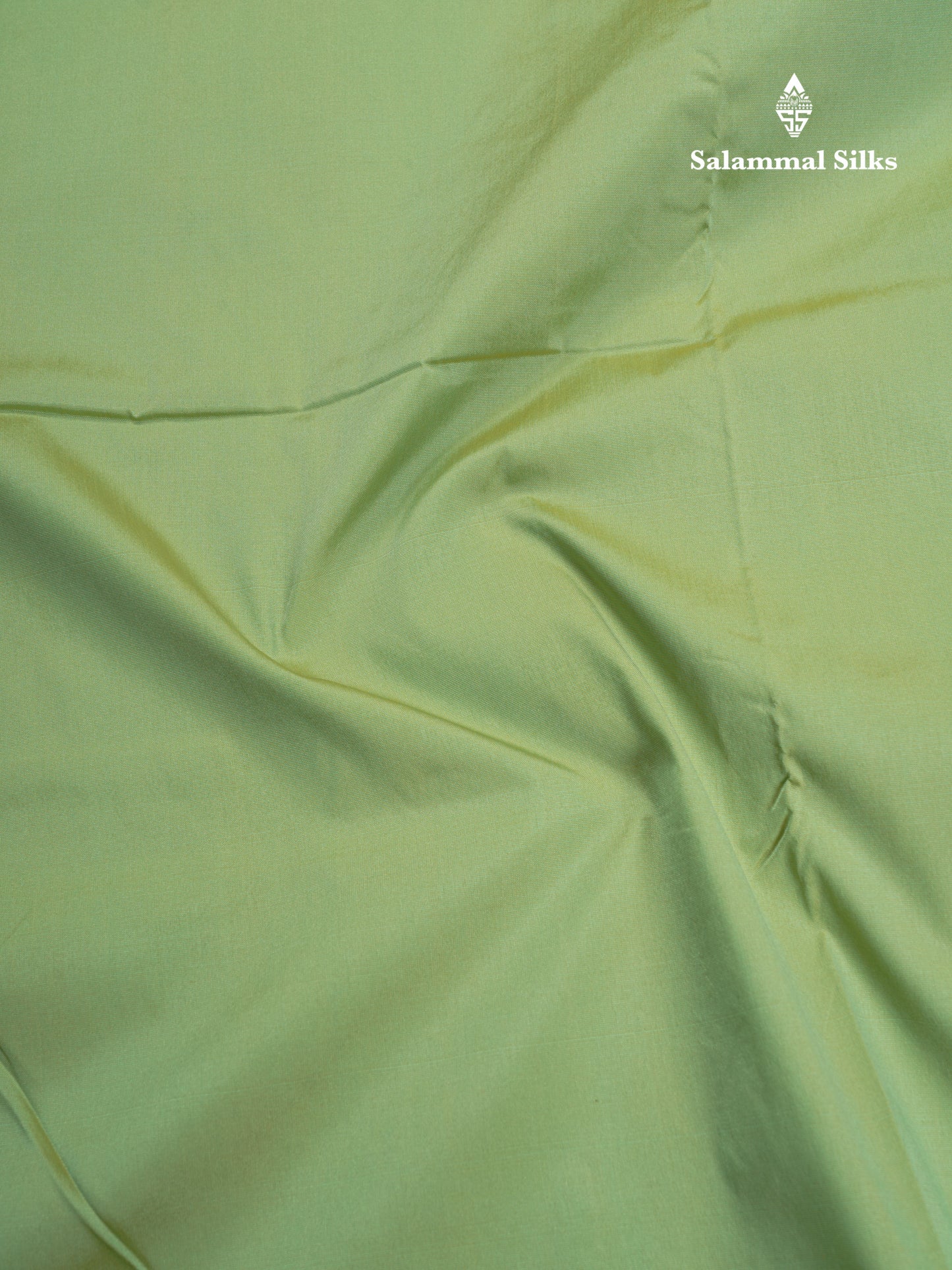 9 Yards Semi Silk Saree Pista Green with Contrast Pink Border