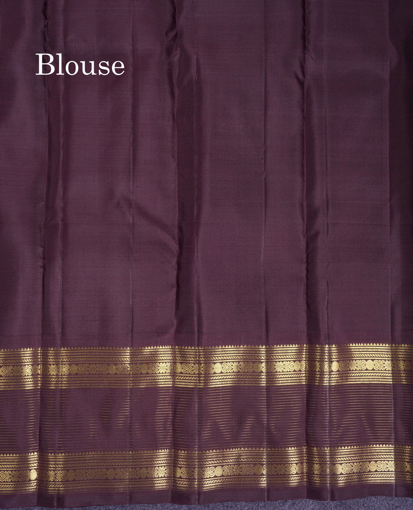 Beautiful Dark Maroon Pure Kanjivaram Silk Saree With Contrast Dark Brown Traditional Border