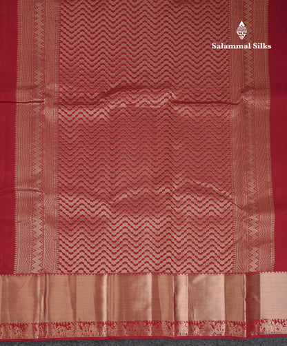 Beautiful Half White Pure Kanjivaram Silk Saree With Traditional Evening Morning Small Pallaku Border