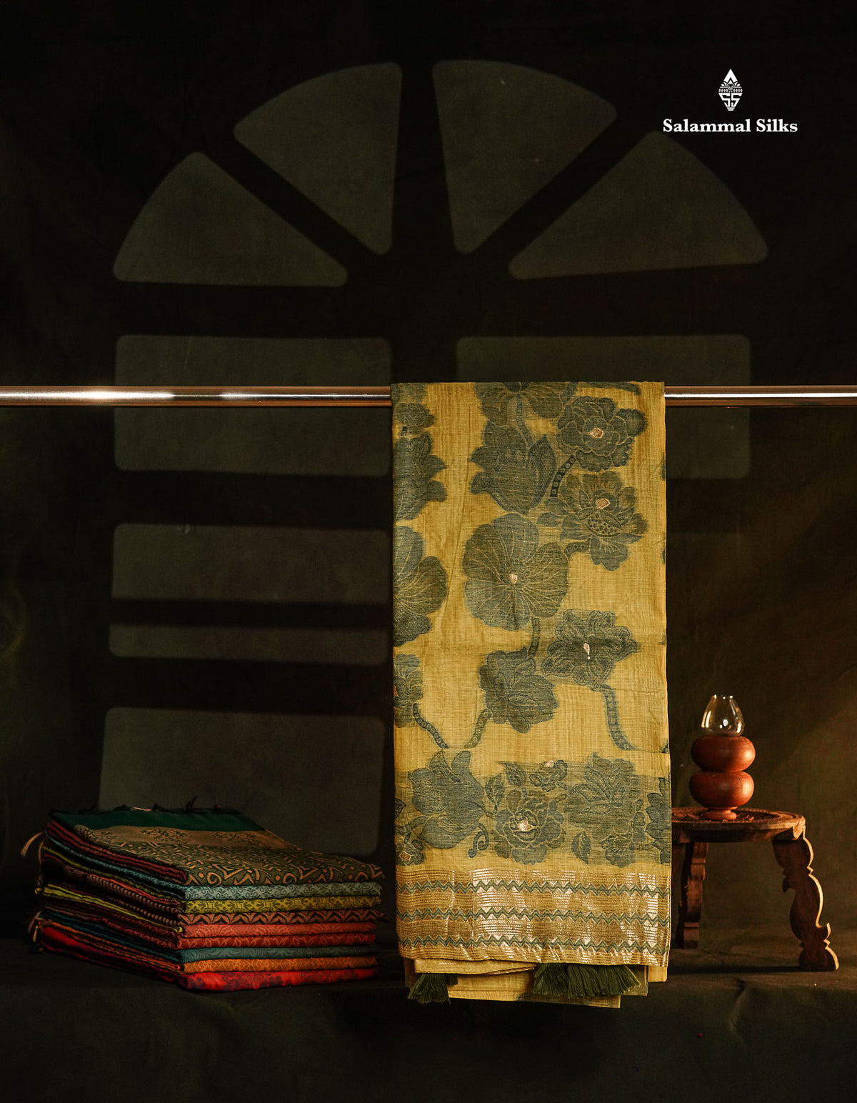 Beautiful Light Yellow Muga Cotton Saree With Contrast Light Red Blouse