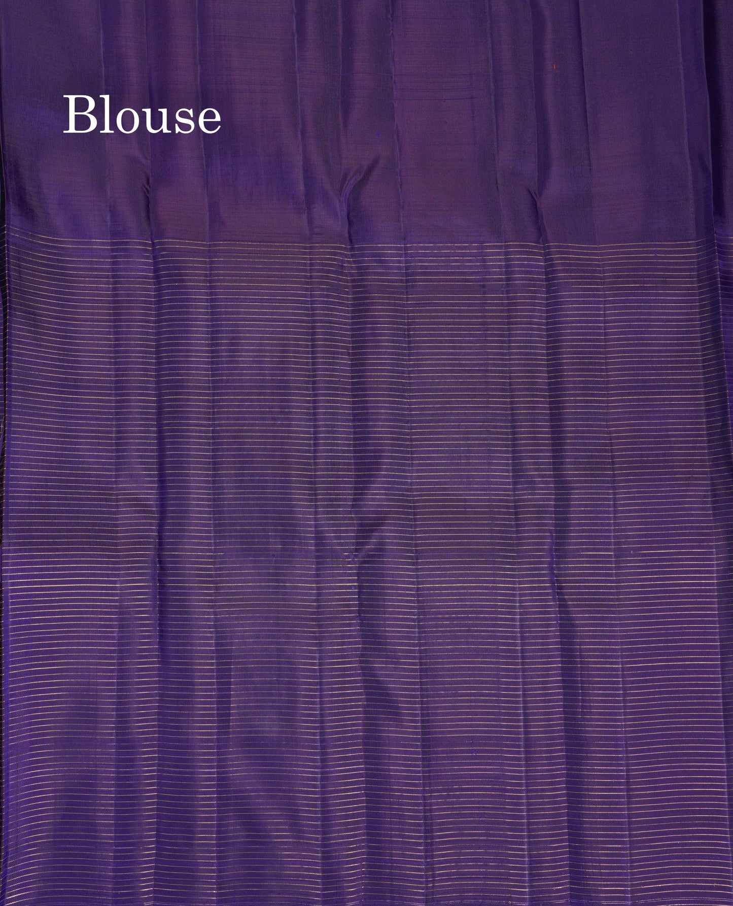 Beautiful Dual Tone Peacock Green And Violet Half & Half Pure Kanjivaram Silk Saree With Contrast Violet Blouse