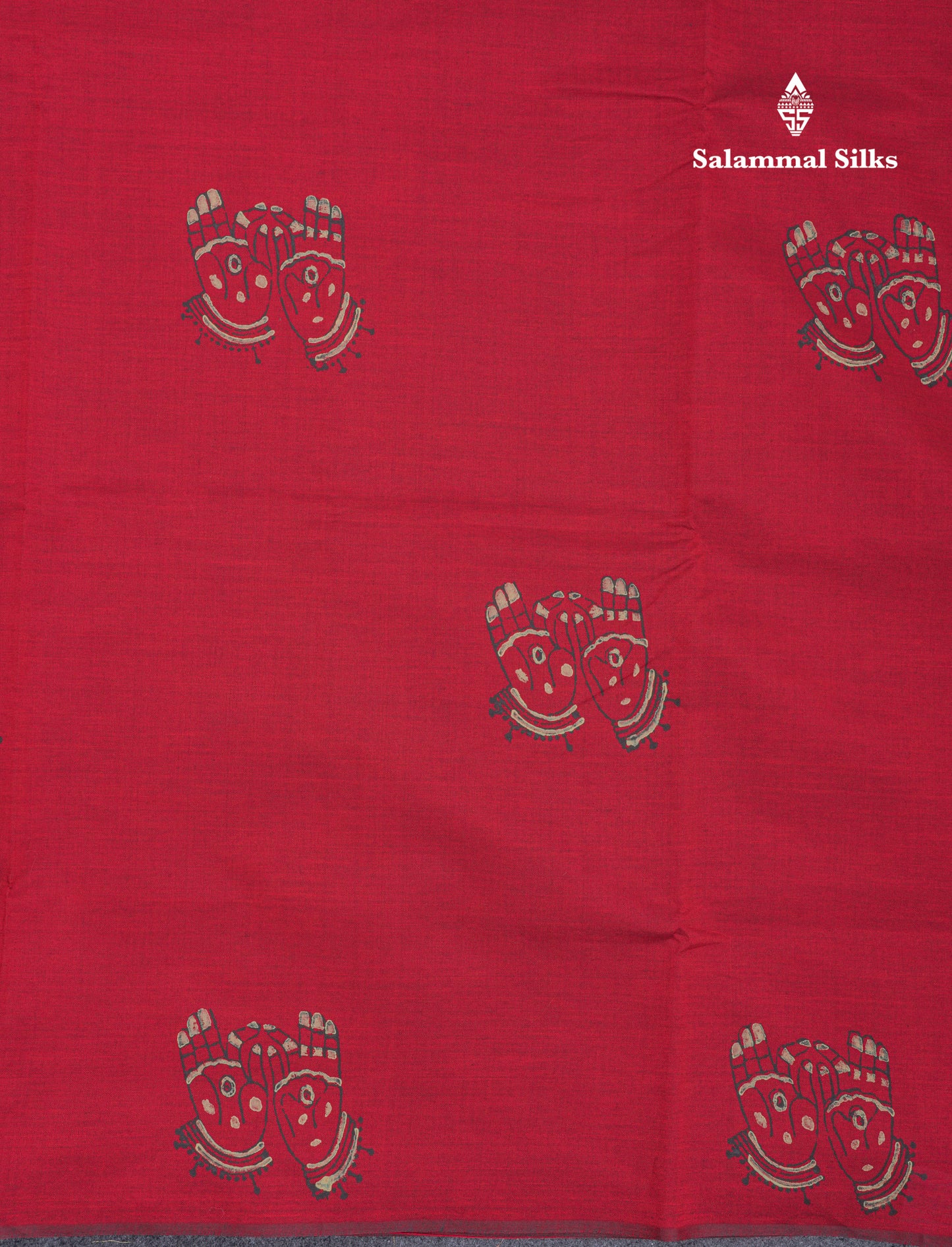 Maroon South Cotton Printed Saree With Contrast Grey White Blouse
