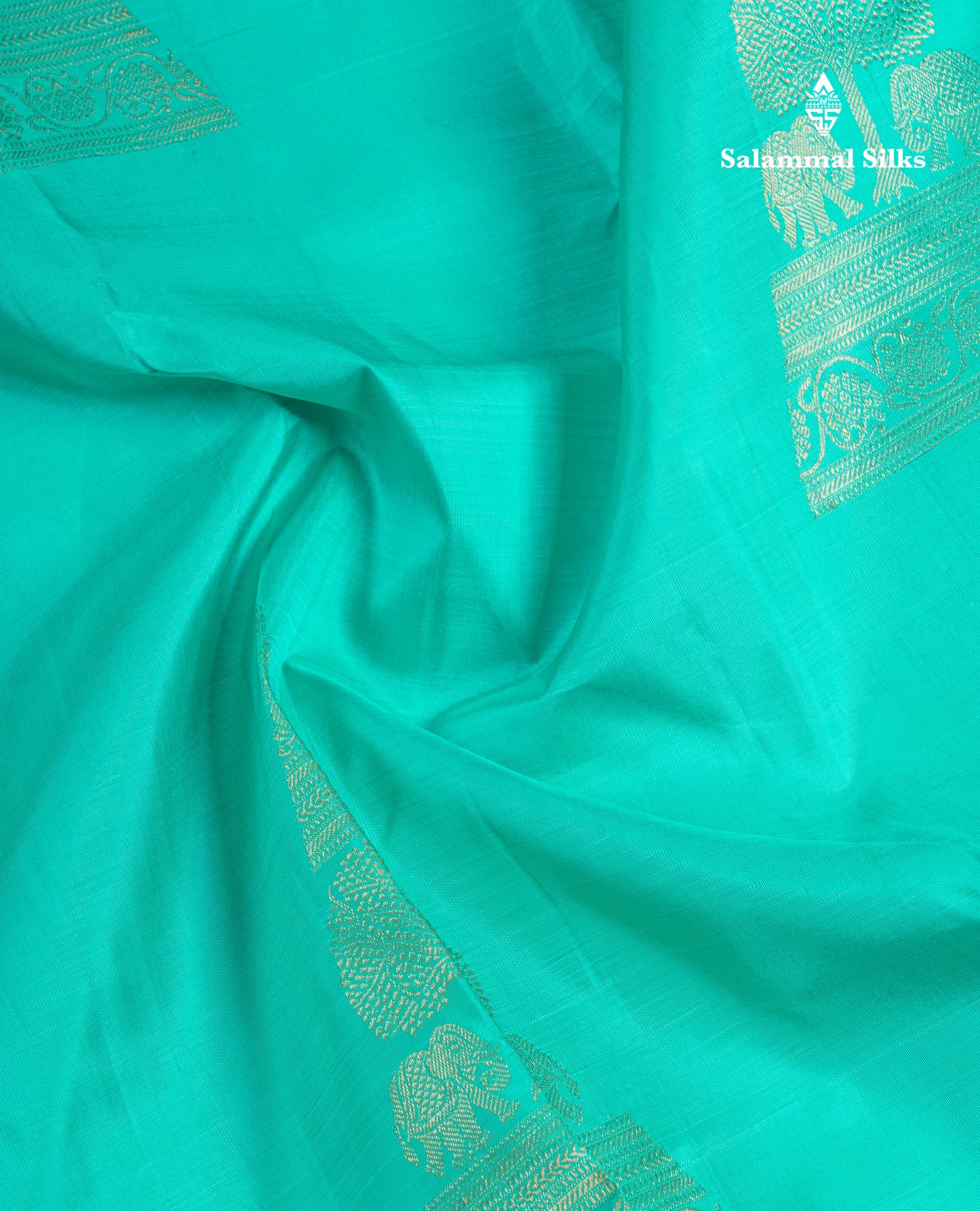 Beautiful Ramar Blue Pure Kanjivaram Silk Saree With Contrast Maroon Blouse