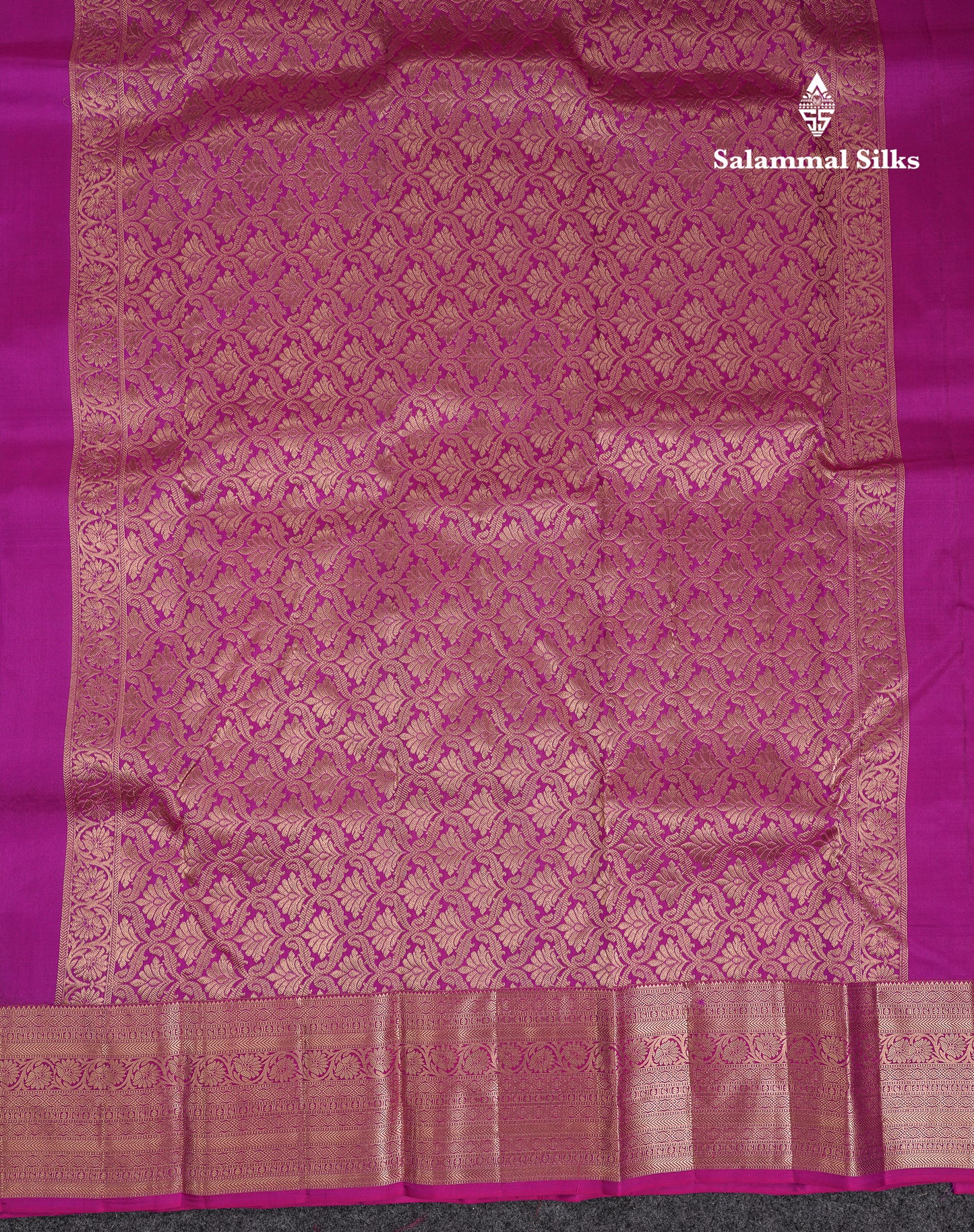 Beautiful Vadamalli Pure Kanjivaram Silk Saree With Traditional Evening Morning Border