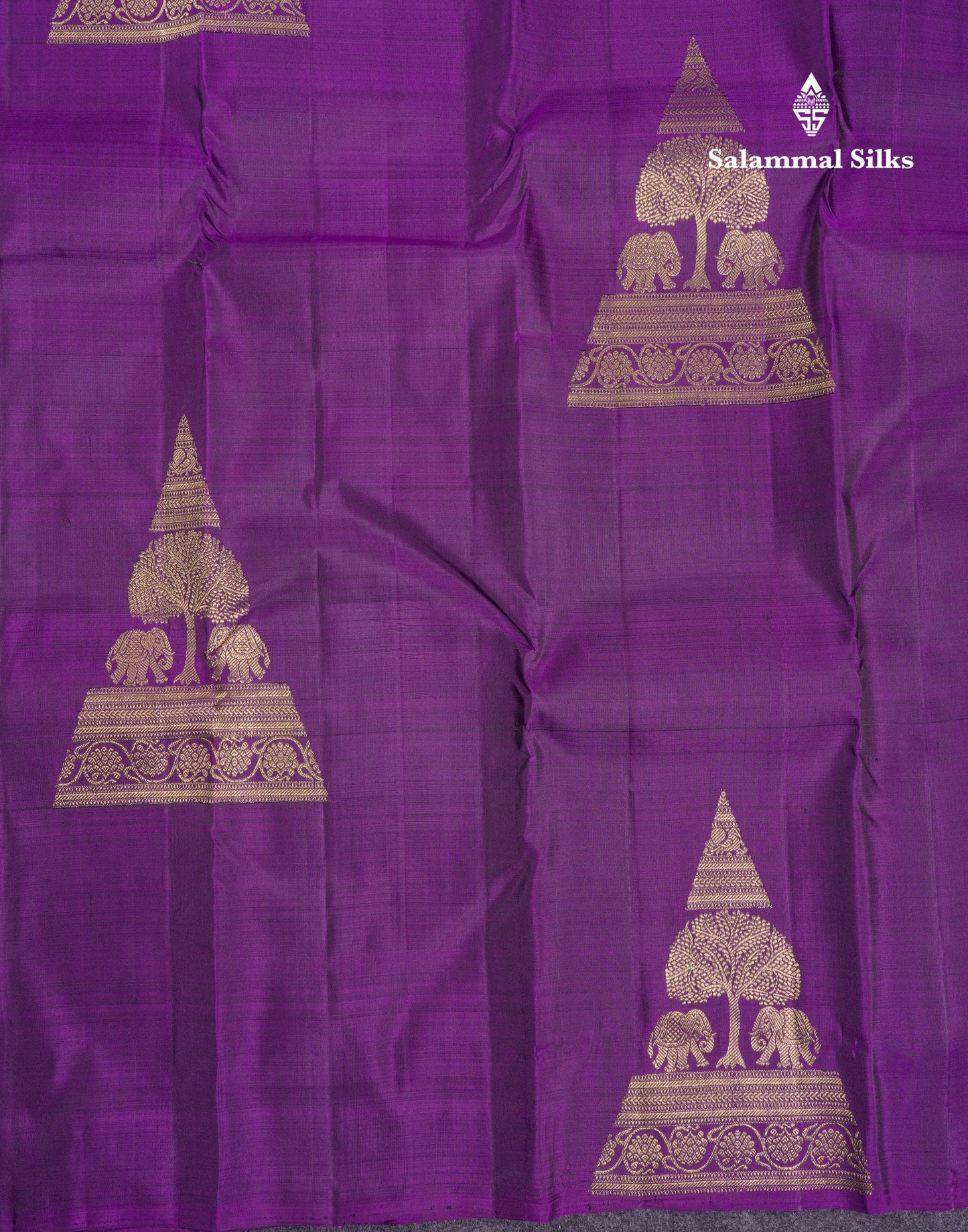 Beautiful Ramar Blue Pure Kanjivaram Silk Saree With Contrast Maroon Blouse
