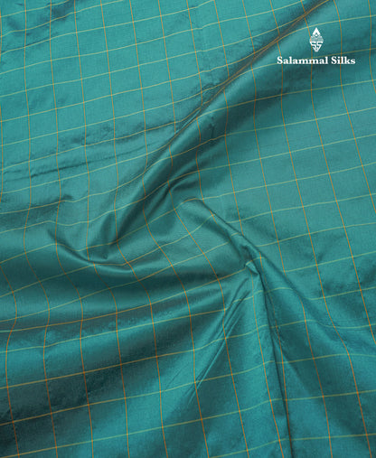 9 Yards Semi Silk Saree Army Green Colour with Pink Border