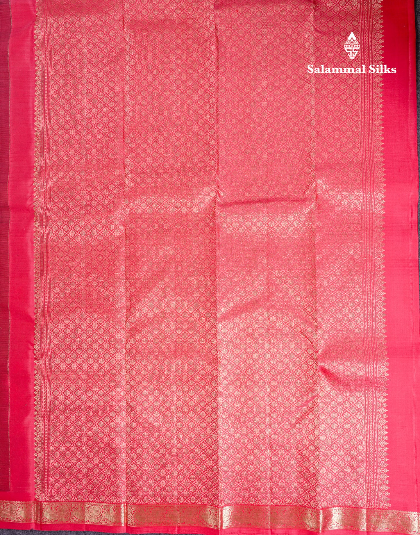 Beautiful Purple Zari Checks With Butta Pure Kanjivaram Silk Saree With Contrast Oniom Pink Traditional Border