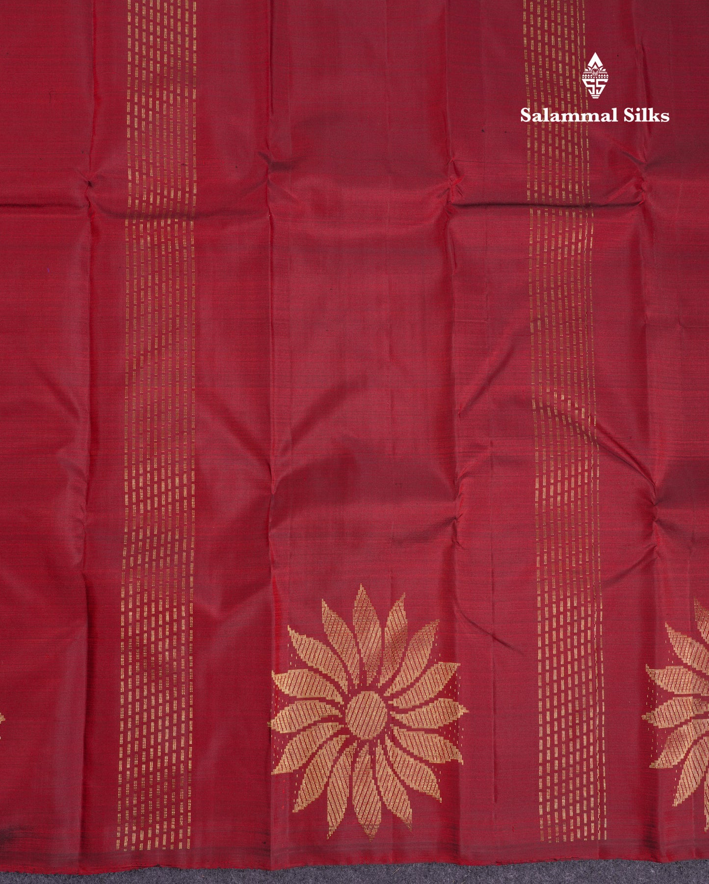 Beautiful Dark Maroon Fancy Pure Kanjivaram Silk Saree With Contrast Purple Blouse