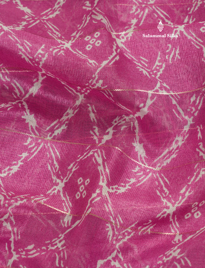 Army Green Printed Cotton Mix Saree With Tissue Border