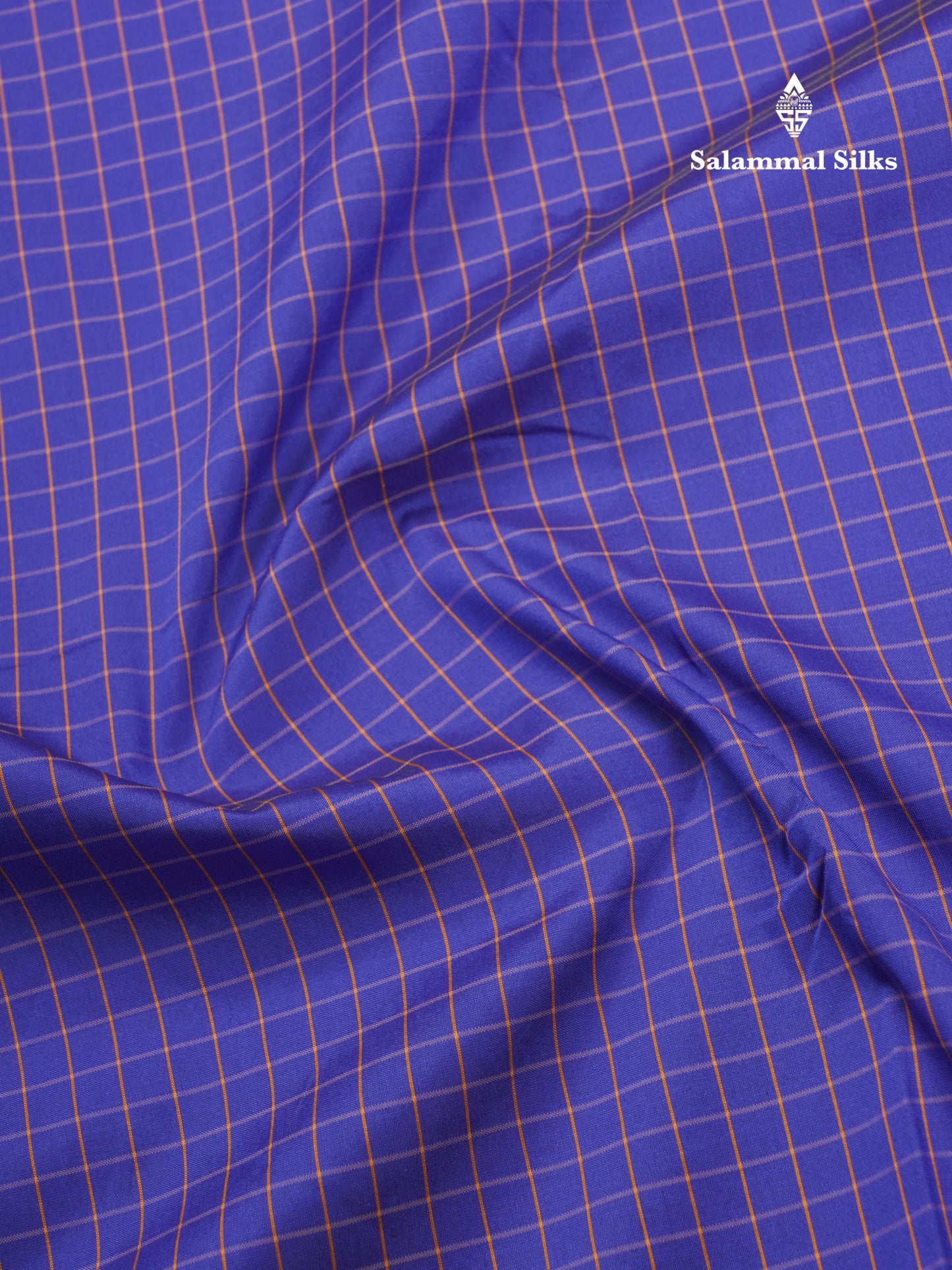 9 Yards Semi Silk Saree Violet with Contrast Pink Border