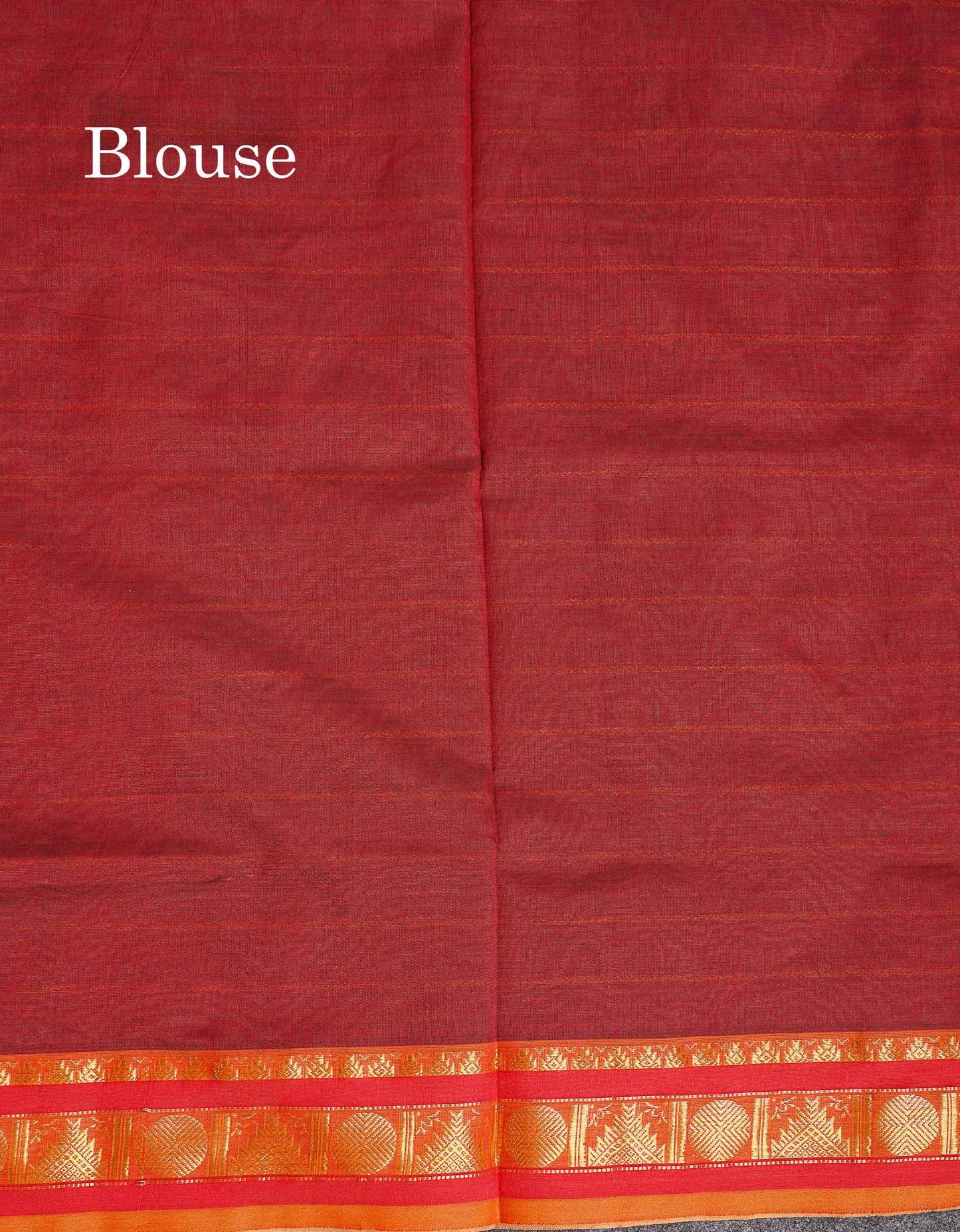 Contrast Maroon Blouse Of Light Grey Semi Slk Cotton Saree 