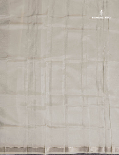 Pallu Of Half White Semi Silk Cotton Saree