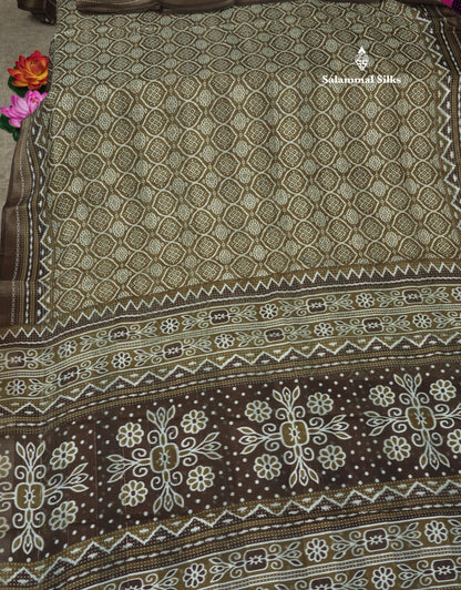Purple Colour Printed Cotton Mix Saree With Blouse
