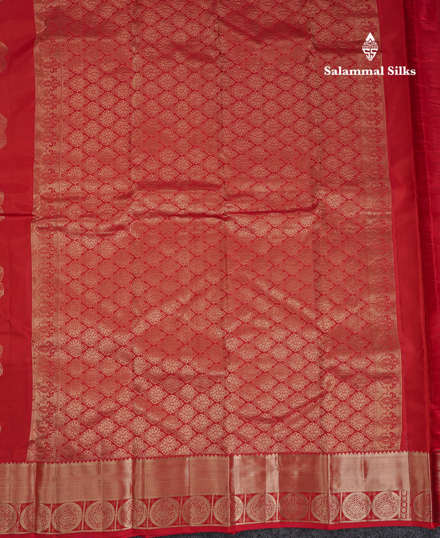 Beautiful Brown Pure Kanjivaram Silk Saree With Traditional Border
