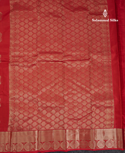 Beautiful Brown Pure Kanjivaram Silk Saree With Traditional Border
