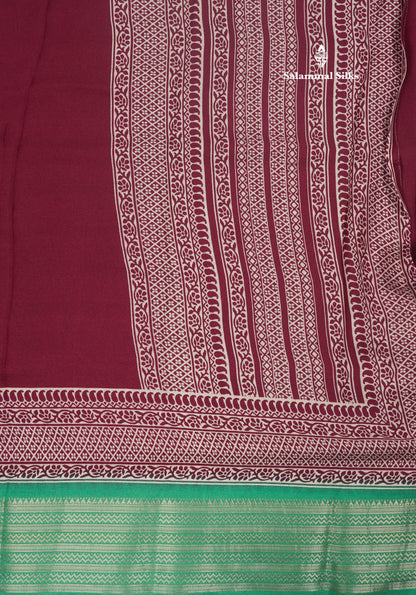 Bottle Green Plain Semi Georgette Saree With Mustard Yellow Traditinal Border