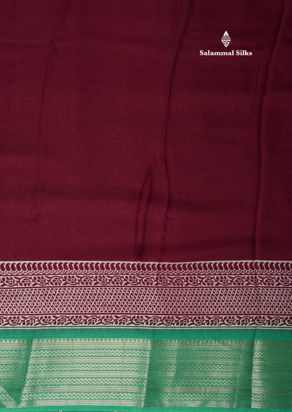 Bottle Green Plain Semi Georgette Saree With Mustard Yellow Traditinal Border