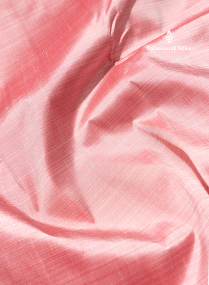 Onion Pink Colour Pure Kanjivaram Silk Saree with Temple Border
