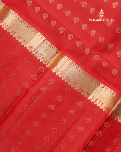 Dual Tone Purple Pure Kanjivaram Silk Saree With Self Long Border