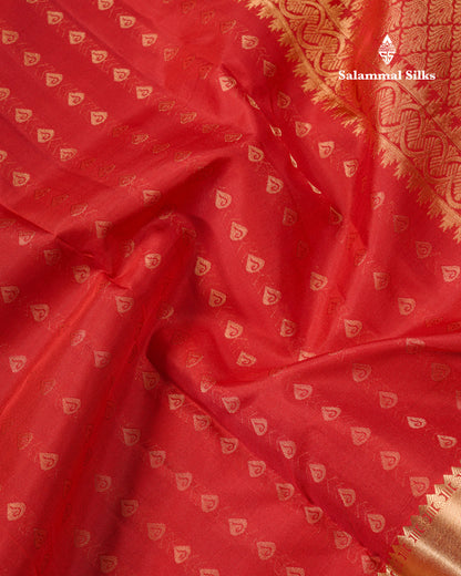 Dual Tone Purple Pure Kanjivaram Silk Saree With Self Long Border