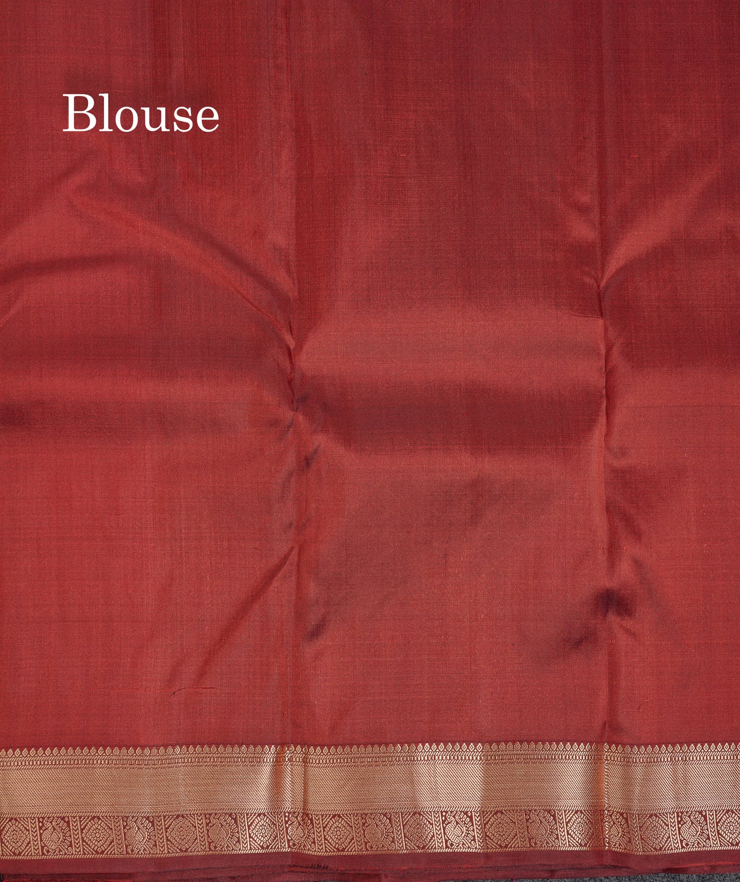 Beautiful Dark Maroon Pure Kanjivaram Silk Saree With Traditional Small Border