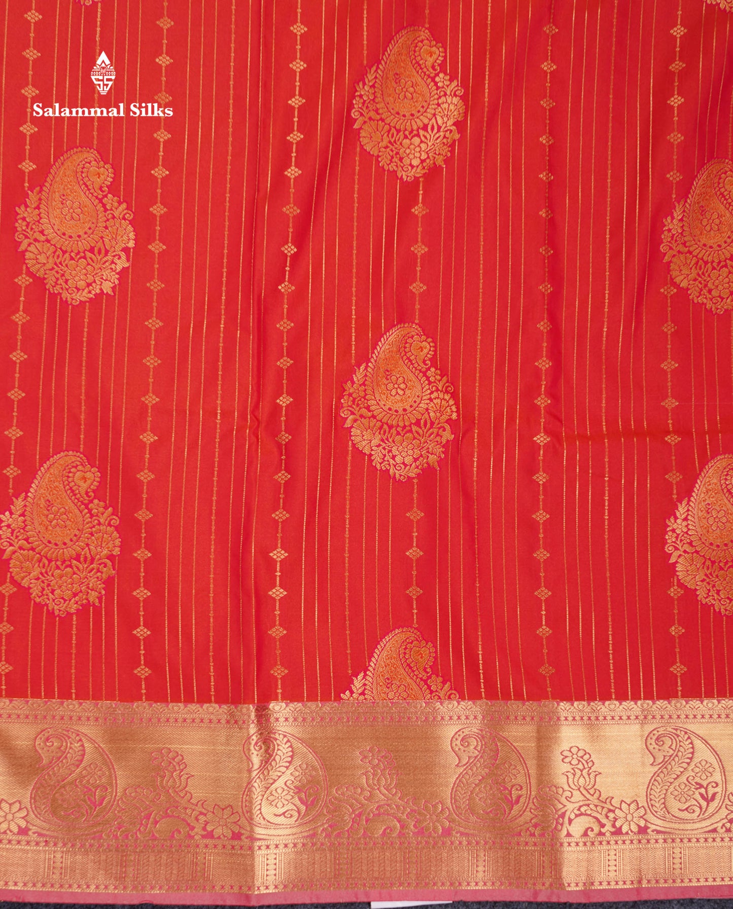 Beautiful Dual Tone Onion Pink Vertical Zari Line With Butta Semi Silk Saree With Contrast Light Blue Blouse