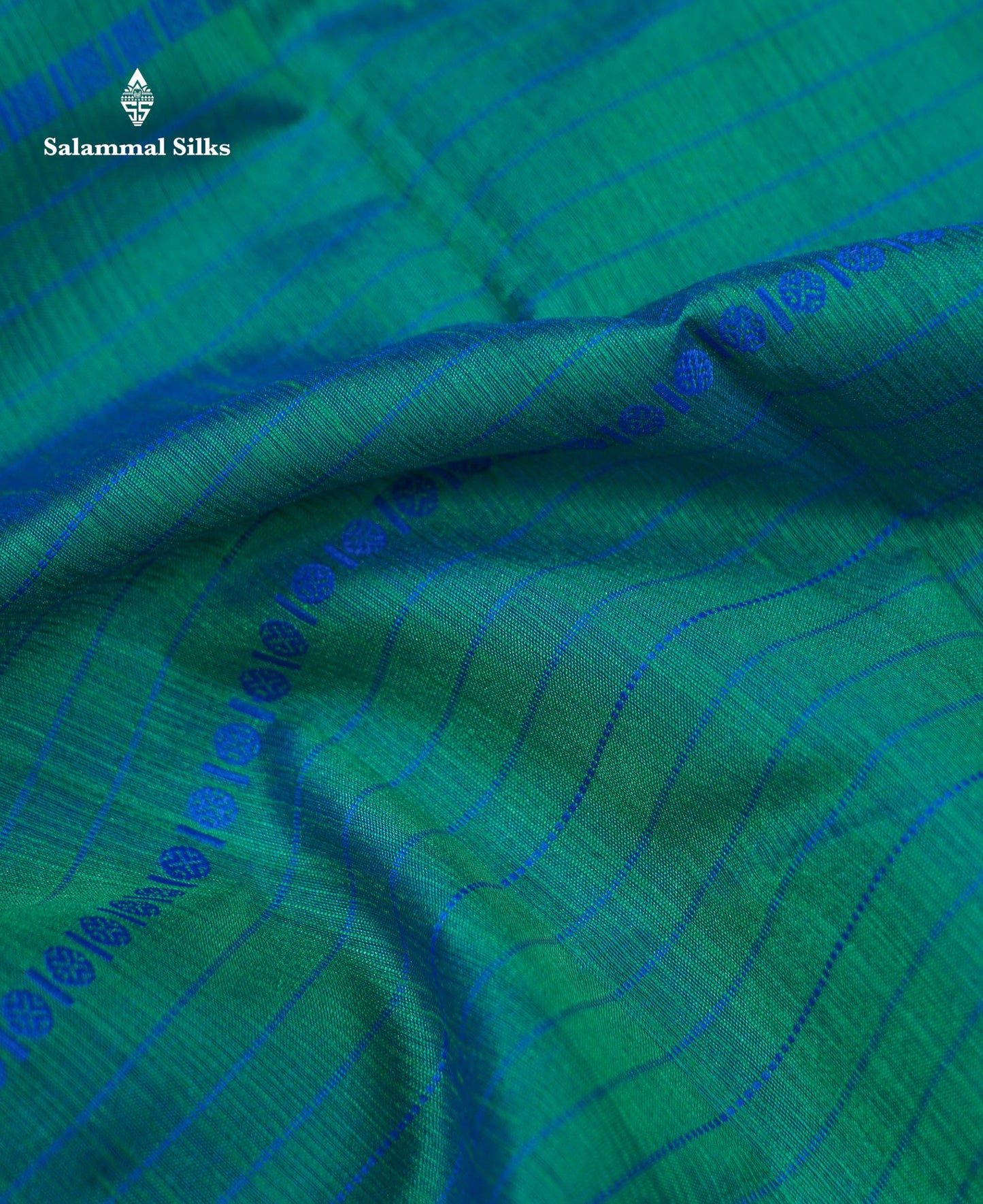 Beautiful Manthulir Green Jute Cotton Mix Fancy Saree With Traditional Small Border