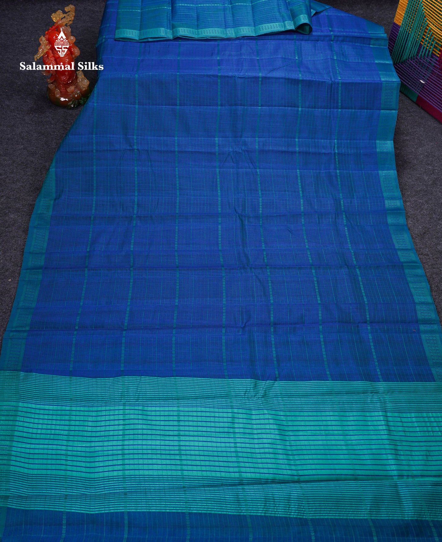 Beautiful Manthulir Green Jute Cotton Mix Fancy Saree With Traditional Small Border
